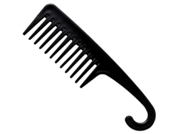 Peine De Dientes Anchos, Peine De Ducha Con Sistema De Suspensión, Para Cabello Rizado Húmedo O Seco, Desenredante Duradero.