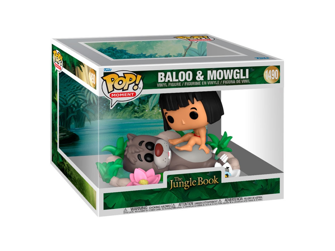 Figura Pop Moment Disney El Libro de la Selva Baloo Mowgli B.active