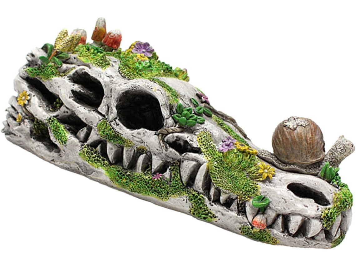 Escultura De Resina Para Jardín: Un Caracol Con Una Flor Delicada. Miniatura Decorativa Para Jardín Y Balcón. A La