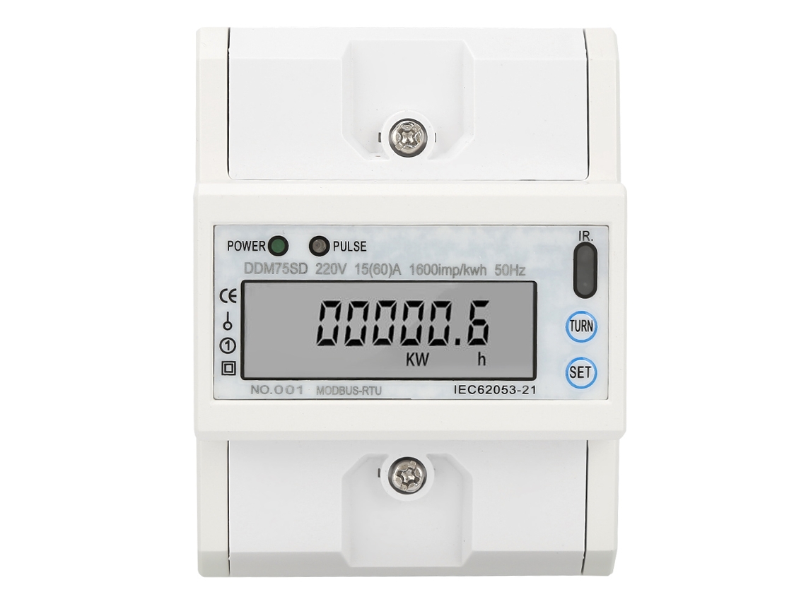 Fuente De Alimentación Eléctrica Para Riel Din Ddm75sd De 15-60 A, 4 Pines, Con Pantalla Lcd Y Rs485.