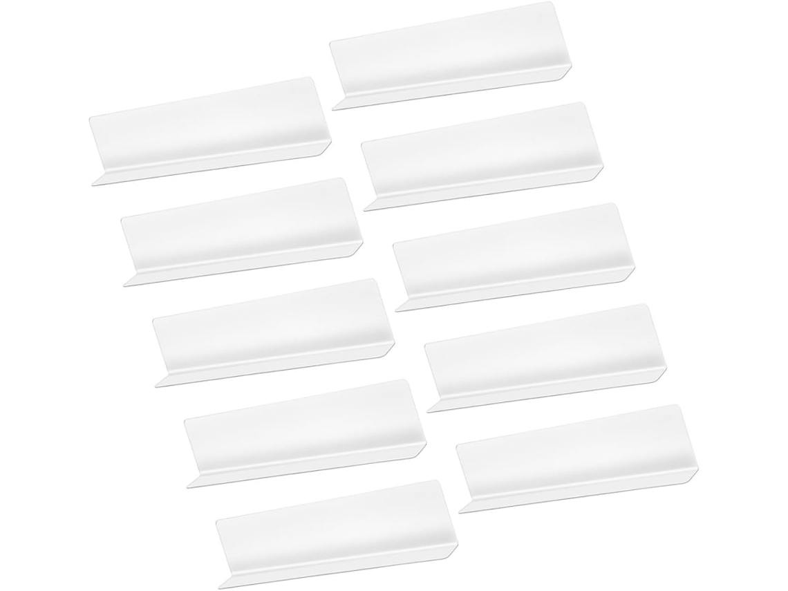 Separadores Organizadores Estantes Pvc Transparente 10 Piezas Organización Pasillos Supermercado