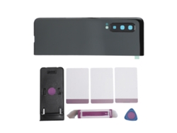 Cubierta Trasera De Vidrio De Reemplazo Con Lente De Cámara Para Galaxy Z Fold F900 Negro