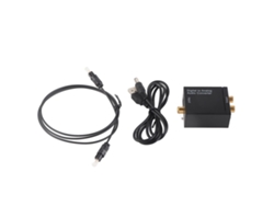 Convertidor decodificador DAC con entradas Toslink/Coaxial y salidas 2RCA