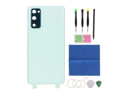 Reparo De Vidro Tampa Traseira Com Moldura Câmera E Kit Ferramentas Para Samsung Galaxy S20 Fe 5g G781 Verde Claro