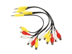 Cable divisor de audio de 3 vías (3,5 mm a hembra) para decodificadores y reproductores de audio EV Gokoco