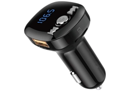 Transmissor Fm Bluetooth Yizhood Bc40q Dual Usb Qc3.0 Tf/usb Negro