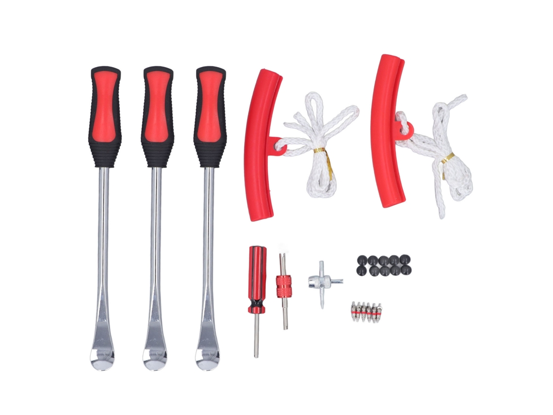 Kit Multifuncional De 24 Piezas Para Cambio De Neumáticos De Motocicleta, Bicicleta, Atv Y Vehículo Eléctrico, Con Palancas Para Neumáticos.