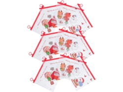 Set Slowmoose de 12 artículos de papelería navideños, neceser y estuche para lápices.