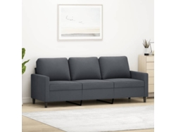 Sofá De 3 Plazas Terciopelo Gris Oscuro 180 Cm