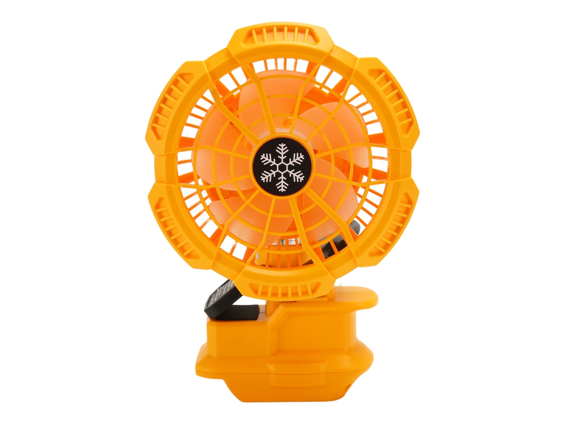 Ventilador Inalámbrico Con Clip, Inclinación, 3 Velocidades, Rotación De 315°, Batería De 14,4-18 V Para Uso Laboral.