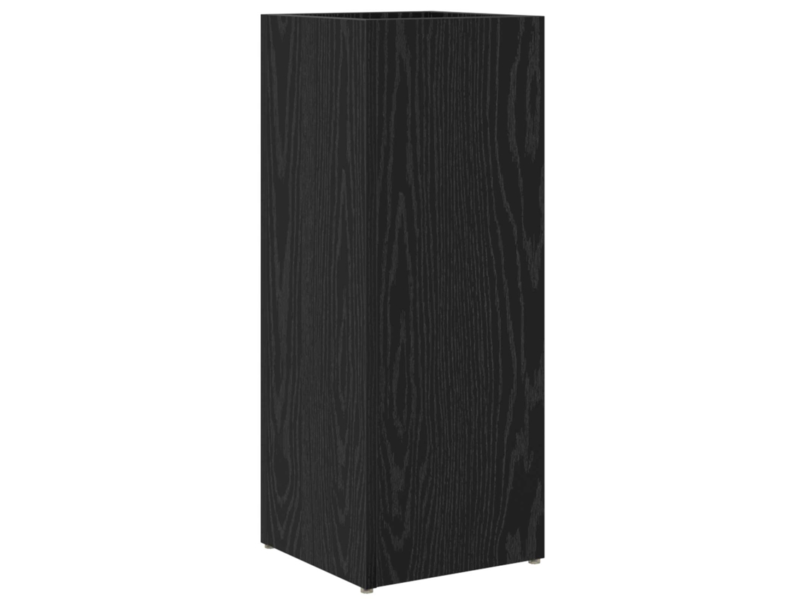 Paragüero negro Vidaxl fabricado con derivados de madera (25 x 24,5 x 64 cm)