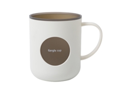 Vaso de baño de dos niveles con asa, blanco