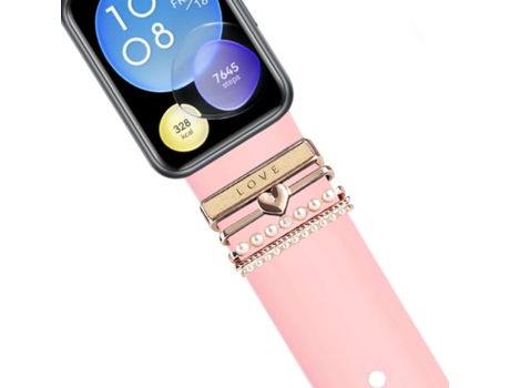 Correa Huawei Watch Fit 2 Pulsera con Adorno Love Rosa