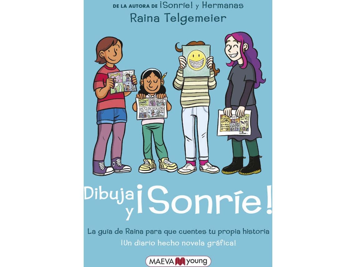Libro Dibuja Y ¡Sonríe! de Raina Telgemeier (Español)