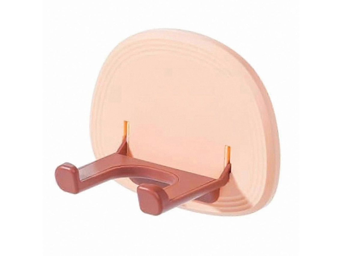 Soporte de pared para secador de pelo, estante organizador rosa para el cabello, GOKOCO