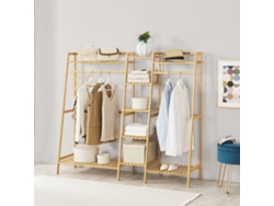 Perchero [EN.CASA] (Beige - Bambú - 139 x 158 x 40 cm)