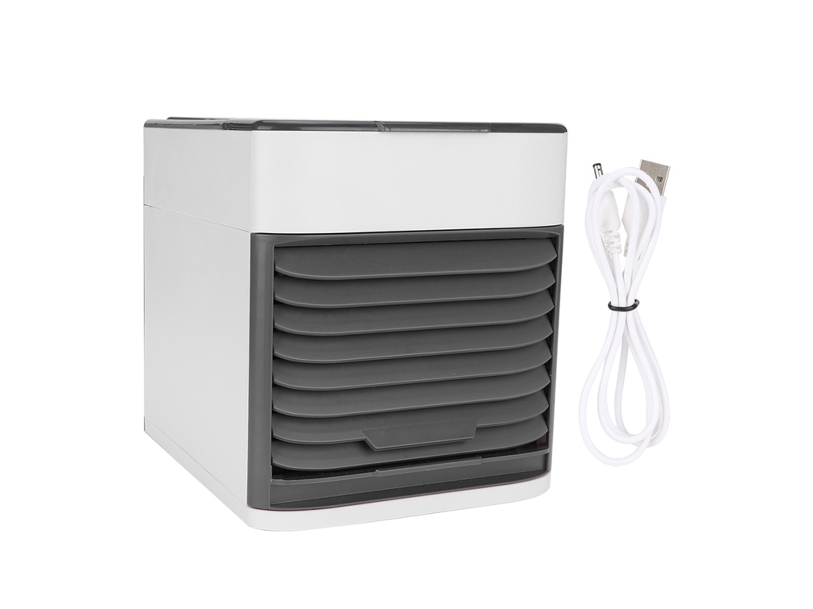 Mini Usb Enfriador De Aire De Escritorio Silencioso Portátil Ventilador Inteligente Con 3 Niveles Ajustables
