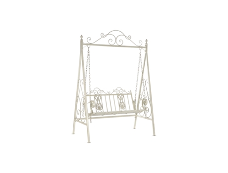 Banco DKD HOME DECOR Metal Blanco (146 x 86 x 212 cm)