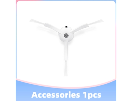 Reemplazo de cepillo giratorio lateral blanco de 3 brazos para Xiaomi 1 / 2 / 1S Roborock S50 Series Robot aspirador accesorios de repuesto