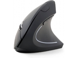 Ratón Ergonómico GEMBIRD MUSW-ERGO-01 (Inalámbrico - Óptico - 1600 dpi - Negro)