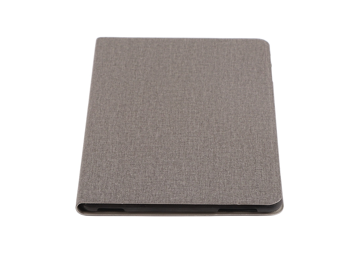 Funda protectora para tableta K Pad de 10,4 pulgadas, material de policarbonato PU, color gris claro y dorado.