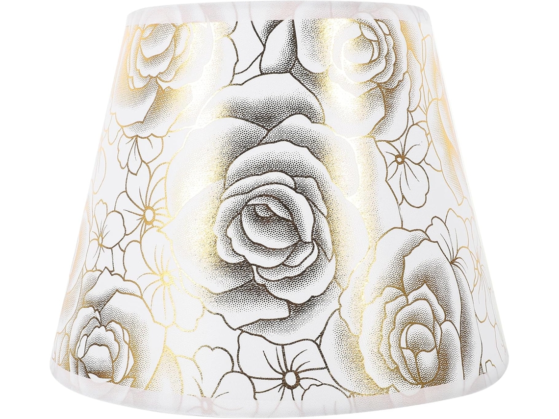 Pantallas De Lámparas De Mesa Con Efecto Degradado En Plata Rosa Y Cubierta De Lámpara Hueca.