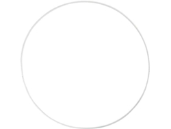 Círculo CREOTIME (Blanco - Metal - 30 cm)
