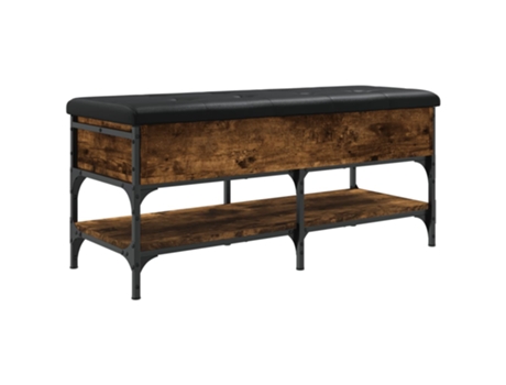 Banco zapatero madera de ingeniería VIDAXL roble ahumado (102x42x45 cm)