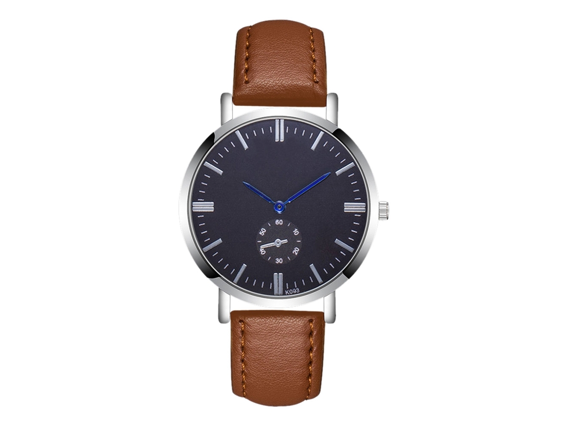Reloj De Pulsera Para Hombre Fashionable De Muestra De Cuarzo Analógico Duradero Y Casual Café Claro