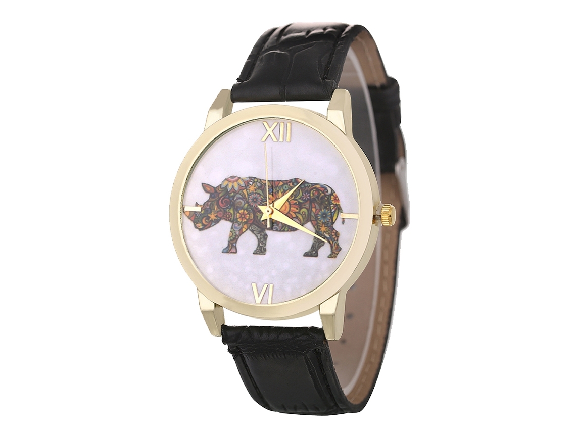 Reloj De Pulsera De Cuarzo Para Mujer, Estilo Casual Elegante, Color Negro.
