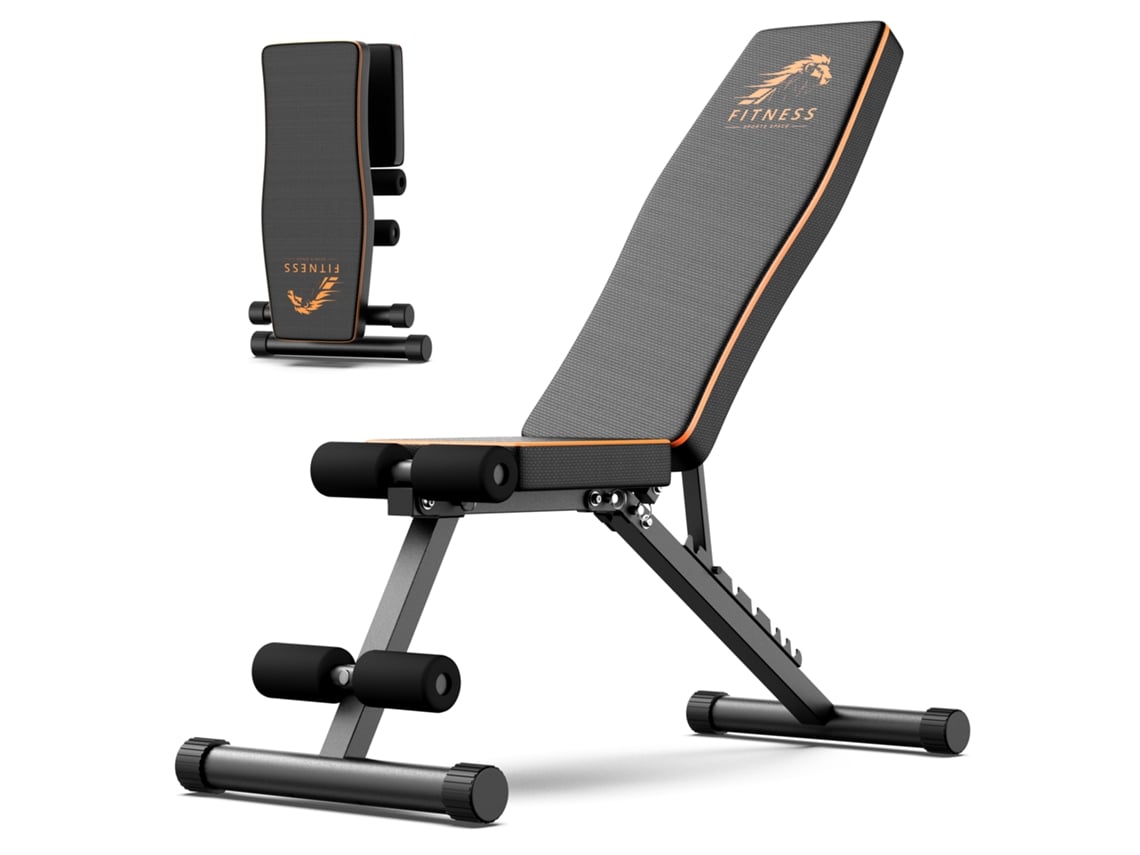 Banco de Culturismo Banco con Mancuernas Plegable Ejercicios