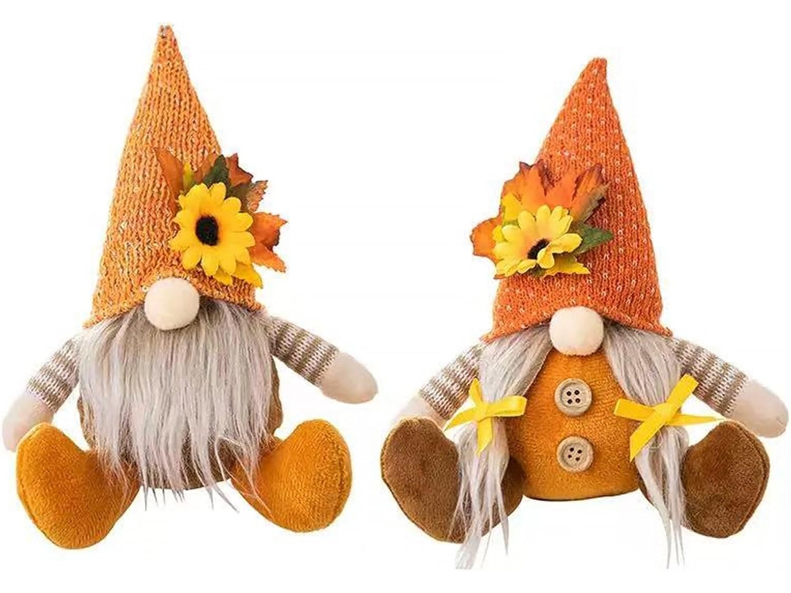 Par De Muñecos Enanos De Poliéster Para Decoración Del Hogar, Mesa, Festival De Cosecha,