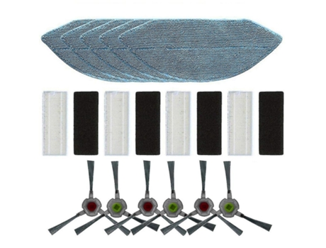 Para aspiradoras robóticas Ecovacs Deebot U2 Dgn22, 5 mopas, 4 filtros