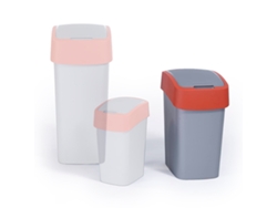 Cubo de Basura CURVER con Apertura Basculante (Gris)