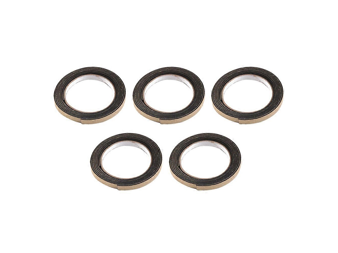 Cinta selladora antiincrustante para estufas de gas, 5 unidades, 2 m por rollo, Rosewell (negra)