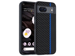 Funda Fina De Piel Sintética Con Textura De Fibra De Carbono Para Google Pixel 8a
