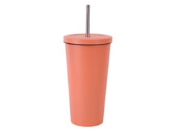 Taza de Café de Acero Inoxidable con Pajita - para Coche NEVEANCE