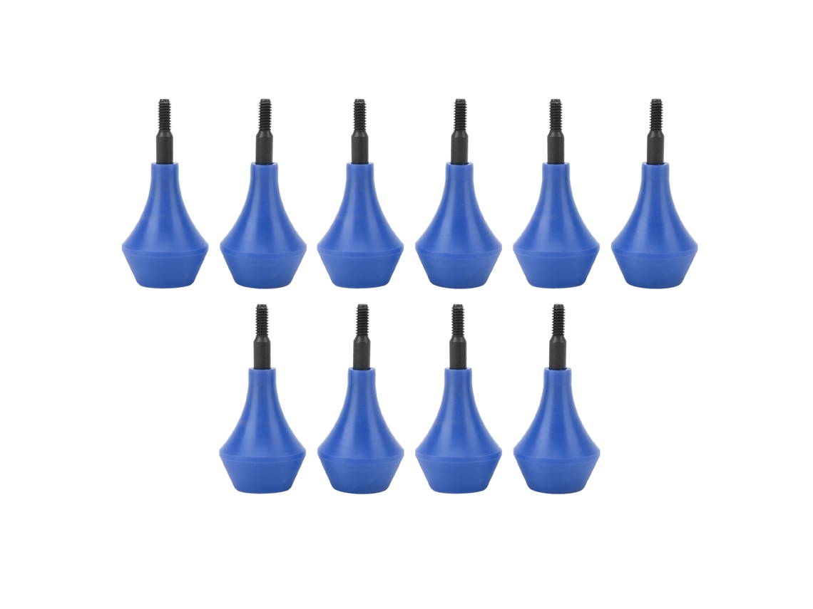 10 Puntas De Flecha De Nailon Con Rosca, Seguras, Para Arco, Accesorio Para Práctica De Caza, Para Adultos Y Niños, Color Azul.