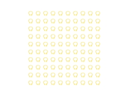 100 Anéis De Pata Para Pombos 8mm Sem Palavras Bandas De Identificação Ave Aves Amarelo