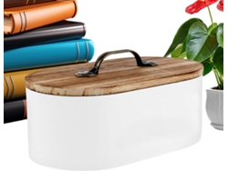 Soporte Para Tampones | Organizador De Madera Con Tapa Para Productos De Higiene Femenina | Accesorio De Baño
