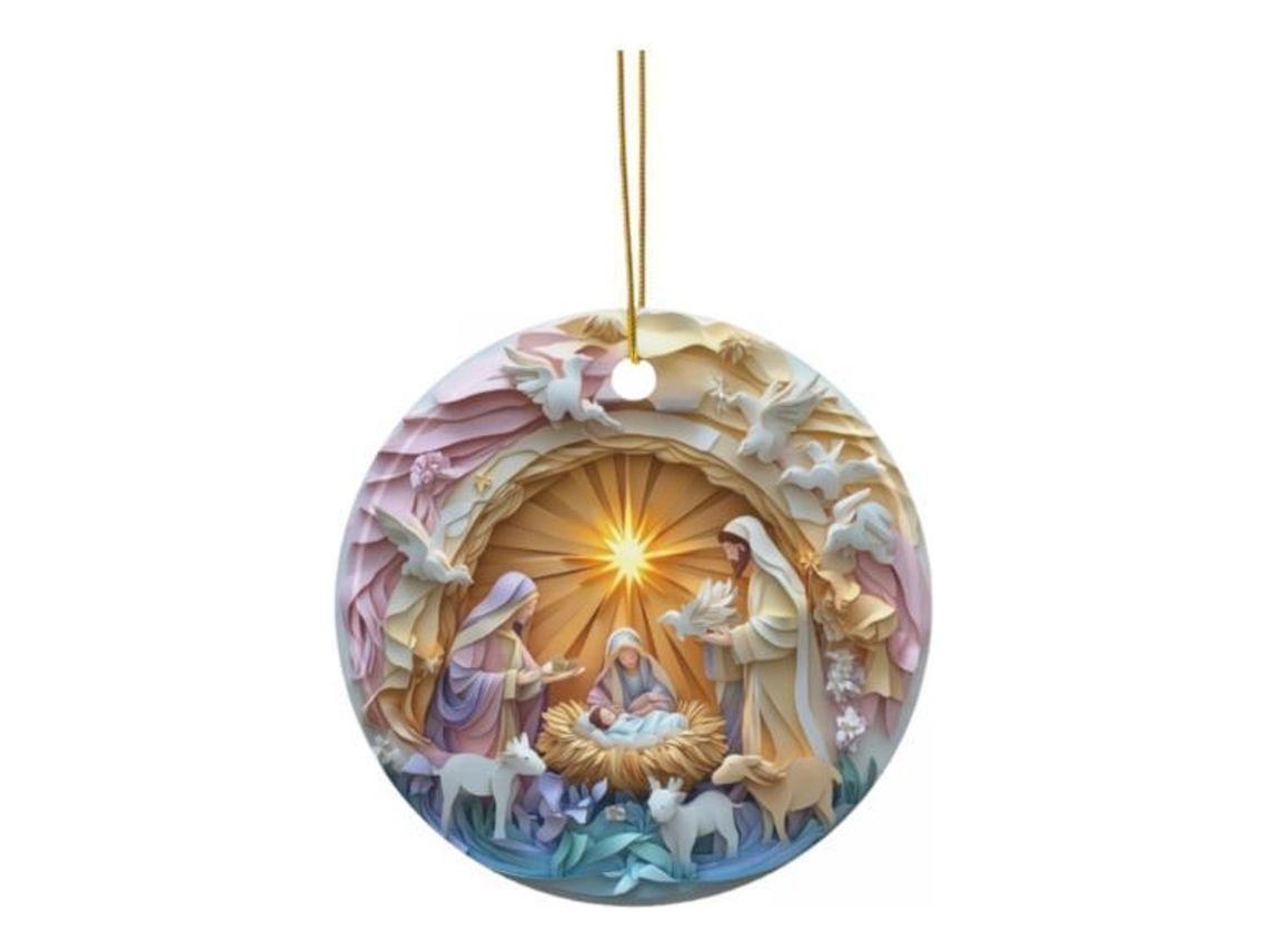 Adorno Para De Navidad, Adorno Colgante De Navidad, Figura