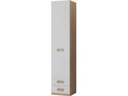 Armario MUEBLAM Roble Nieve Melamina (50x232x50 cm)
