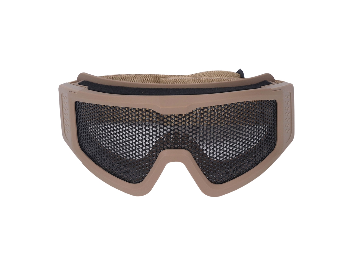 Gafas De Seguridad Transpirables Y Resistentes A Los Impactos, Con Malla De Hierro, Para Uso En Exteriores, Color Marrón.
