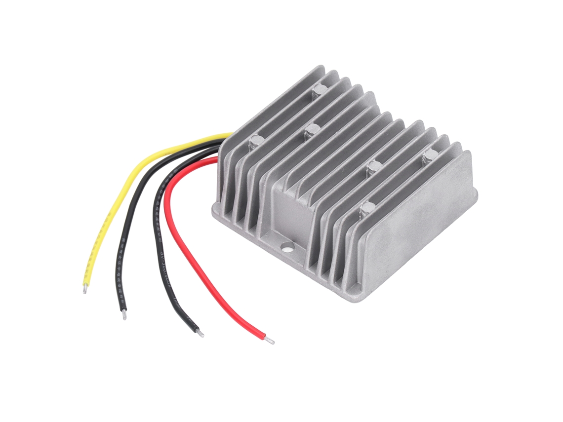 Regulador De Voltaje Dc A Dc Aluminio Reductor Para Motor Luz Led 12v 24v A 12v 5a