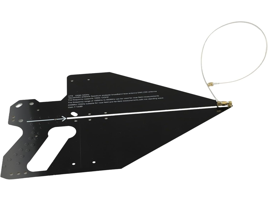 Antena logarítmica de alta ganancia HT8 0 1 12 GHz para posicionamiento y SFUSOS