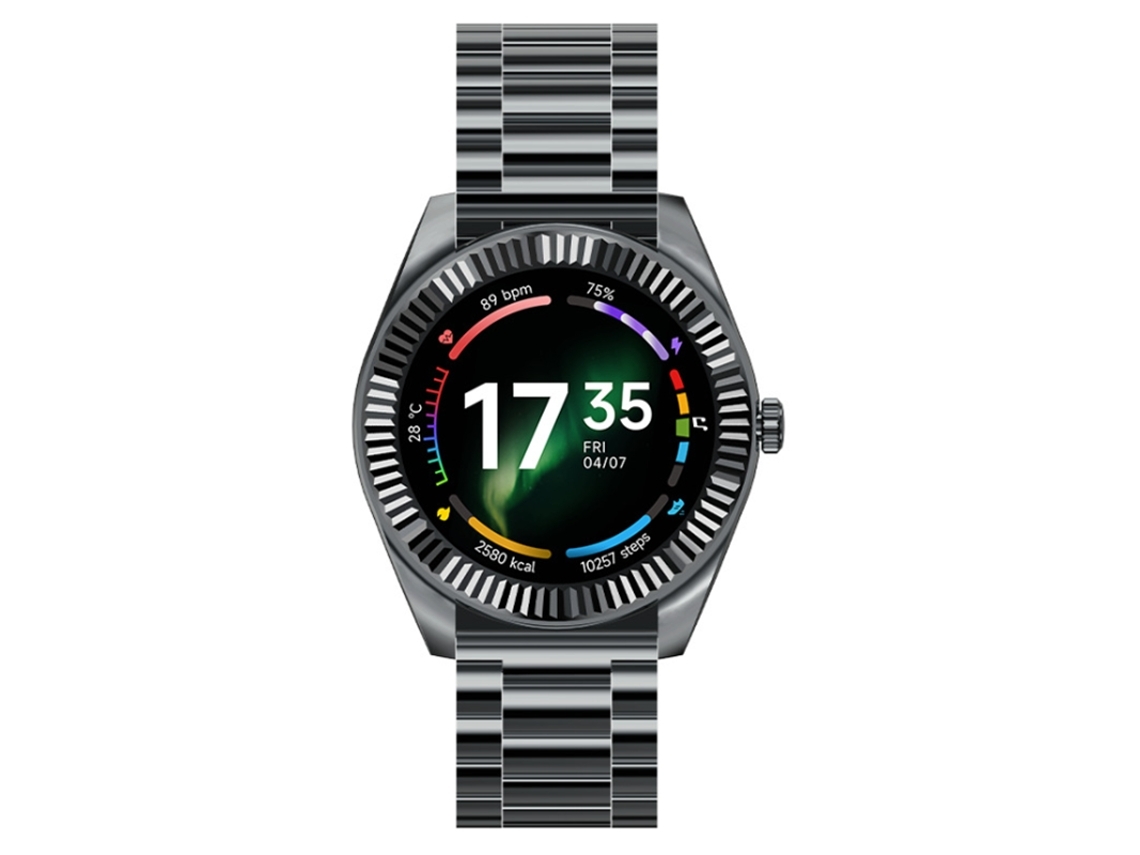 Smartwatch con Pantalla Amoled de 1 19” Bluetooth Llamadas Diseño Moderno y Seguimiento Deportivo Negro YEMAESRE
