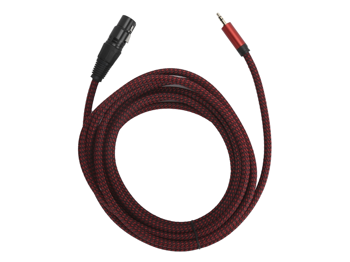 Cabo De Conexão De Microfone Xlr Fêmea Para 3.5mm Jack Sinal Balanceado Jorindo Jd6031‑4m