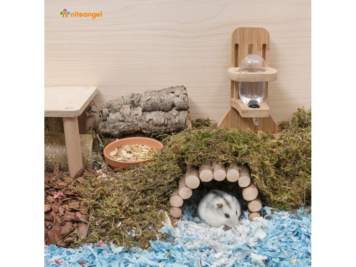 Puente de escalera de madera, juguete para roedores, ratas