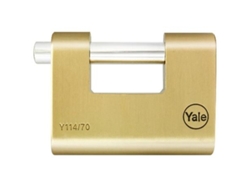 Yale azbe candado laton arco acero cementado 70 mm y114-70-113-1