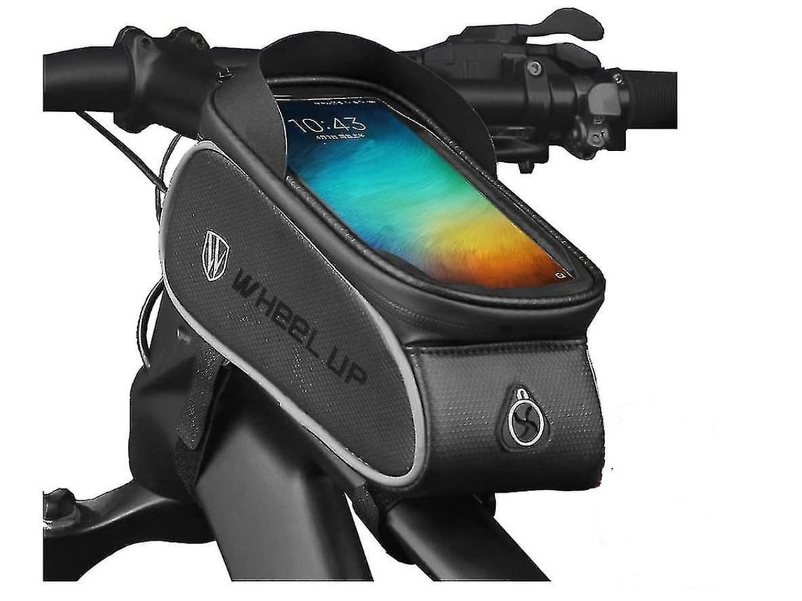 Bolsa de soporte para cuadro y pantalla de bicicleta FACPOET de 6.0 a 6.5 pulgadas, color negro